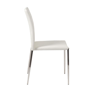 Classic Stackable White Guest or Conference Chair (Set of 4)