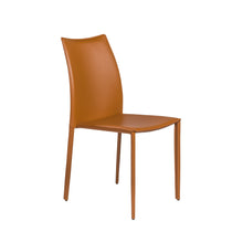 Load image into Gallery viewer, Stylish Guest or Conference Chairs of Cognac Regenerated Leather (Set of 4)
