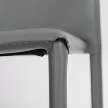 Load image into Gallery viewer, Stylish Guest or Conference Chairs of Gray Regenerated Leather (Set of 4)
