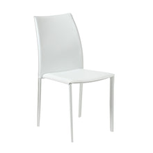 Load image into Gallery viewer, Stylish Guest or Conference Chairs of White Regenerated Leather (Set of 4)
