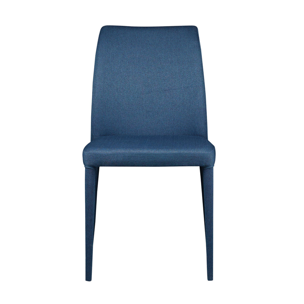 Set of Two Blue Polyester Guest / Conference Chairs