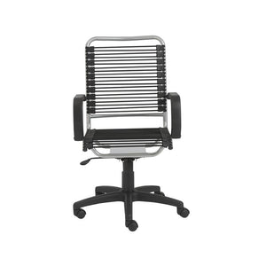 Understated Wheeled Office Chair w/ Black Bungee Back