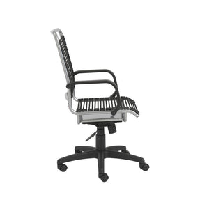 Understated Wheeled Office Chair w/ Black Bungee Back