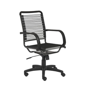 Comfortable Rolling Office Chair w/ Black Bungee Back