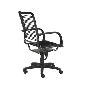 Comfortable Rolling Office Chair w/ Black Bungee Back