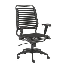 Load image into Gallery viewer, Black Bungee Banded High Back Office Chair in Modern Style
