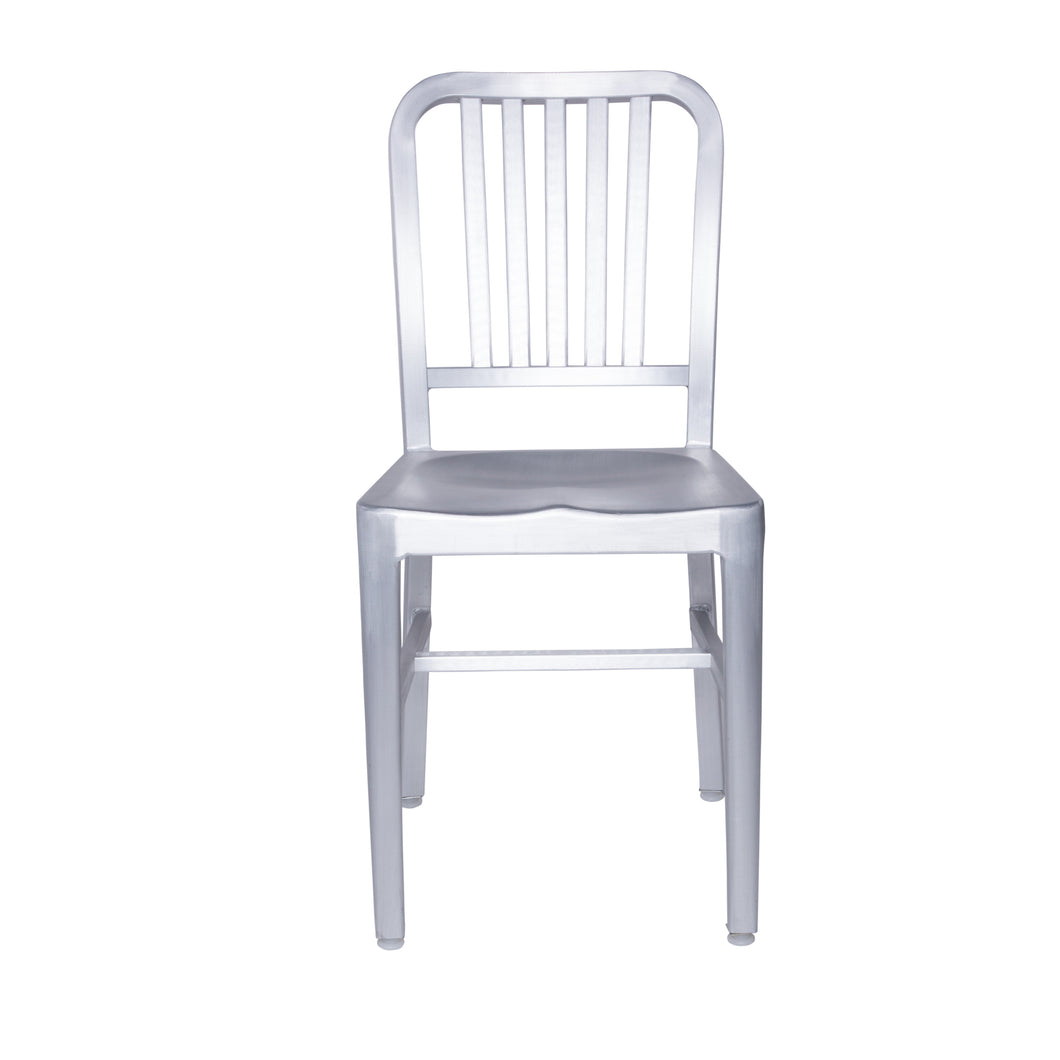 Striking Matte Aluminum Guest or Conference Chair