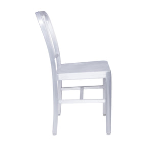 Striking Matte Aluminum Guest or Conference Chair