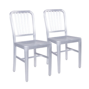 Striking Matte Aluminum Guest or Conference Chair