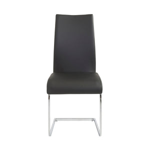 Black Leatherette Guest or Conference Chair w/ Extra Height (Set of 4)