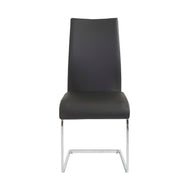 Black Leatherette Guest or Conference Chair w/ Extra Height (Set of 4)