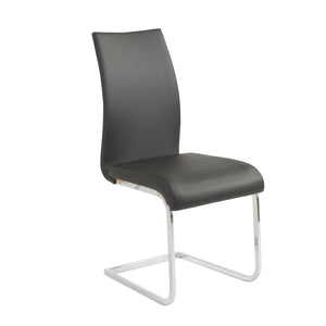 Black Leatherette Guest or Conference Chair w/ Extra Height (Set of 4)