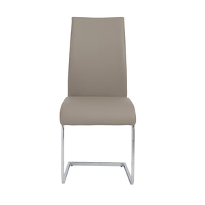 Taupe Leatherette Guest or Conference Chair w/ Extra Height (Set of 4)