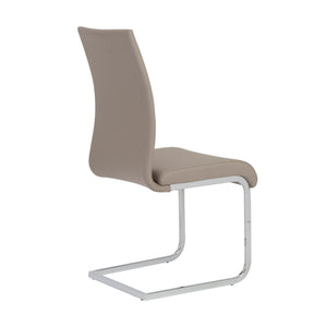 Taupe Leatherette Guest or Conference Chair w/ Extra Height (Set of 4)