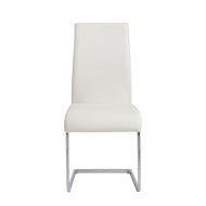 White Leatherette Guest or Conference Chair w/ Extra Height (Set of 4)