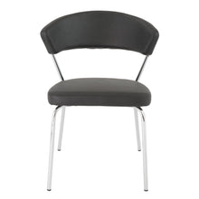 Load image into Gallery viewer, Curved-Back Black Leatherette Guest or Conference Chair (Set of 4)
