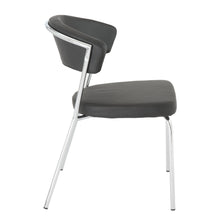 Load image into Gallery viewer, Curved-Back Black Leatherette Guest or Conference Chair (Set of 4)
