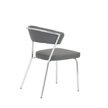 Load image into Gallery viewer, Curved-Back Gray Leatherette Guest or Conference Chair (Set of 4)
