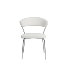 Load image into Gallery viewer, Curved-Back White Leatherette Guest or Conference Chair (Set of 4)
