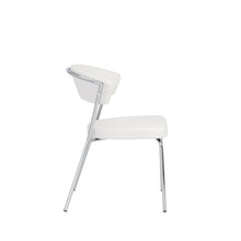 Load image into Gallery viewer, Curved-Back White Leatherette Guest or Conference Chair (Set of 4)
