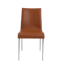 Load image into Gallery viewer, Premium Cognac Leather Conference or Guest Chairs with Steel Legs (Set of 2)
