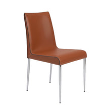 Load image into Gallery viewer, Premium Cognac Leather Conference or Guest Chairs with Steel Legs (Set of 2)
