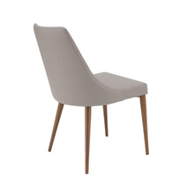 Load image into Gallery viewer, Taupe Leather Guest Chairs with Diamond Pattern (Set of 2)
