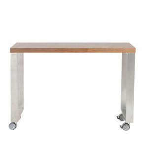 Walnut and Matte Black 48" Ergonomic Desk