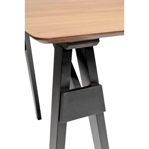 63" Computer Desk with Solid Wood Sawhorse-Style Legs