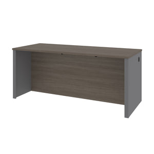 Bark Gray and Slate 71" Executive Desk