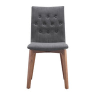 Set of 2 Graphite Button-Tufted Guest or Conference Chair