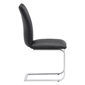 Classic Guest or Conference Chair in Black (Set of 2)