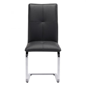Classic Guest or Conference Chair in Black (Set of 2)