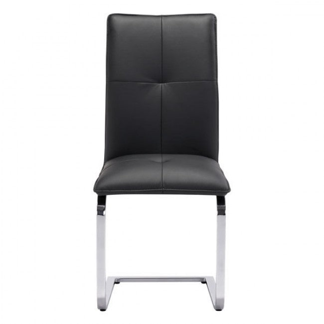 Classic Guest or Conference Chair in Black (Set of 2)