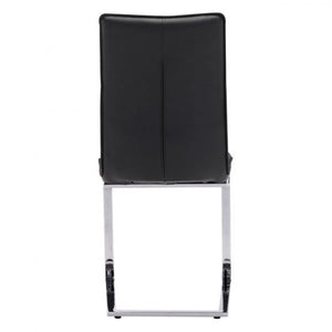 Classic Guest or Conference Chair in Black (Set of 2)