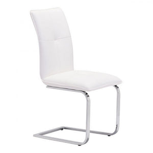 Classic Guest or Conference Chair in White (Set of 2)