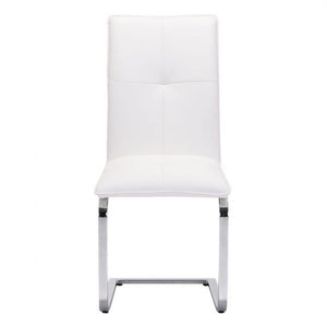 Classic Guest or Conference Chair in White (Set of 2)