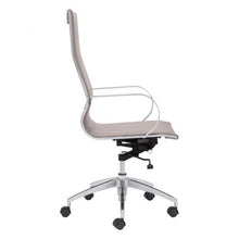 Load image into Gallery viewer, Taupe High-Back Leatherette Rolling Office Chair
