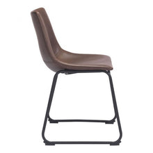 Load image into Gallery viewer, Vintage Espresso Leatherette Guest or Conference Chair

