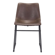 Vintage Espresso Leatherette Guest or Conference Chair