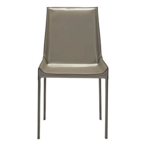 Classic Stone Gray Guest or Conference Chair (Set of 2)