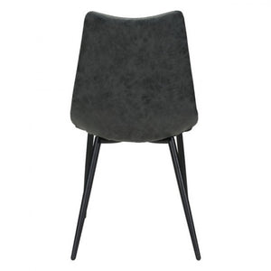 Black Tufted Leatherette Guest or Conference Chairs (Set of 2)