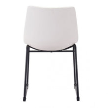 Load image into Gallery viewer, White Guest or Conference Chair in Distressed Leatherette
