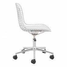 Load image into Gallery viewer, Stylish Office Chair w/ White Cushion and Chromed Steel
