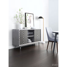 Load image into Gallery viewer, Mid-Century Modern Black &amp; Marble Floor Lamp w/ Gold Stem
