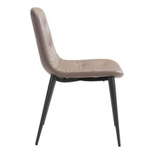 Load image into Gallery viewer, Taupe Leatherette Guest or Conference Chair w/ Button Tufting (Set of 2)
