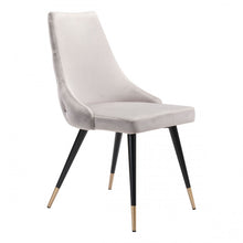 Load image into Gallery viewer, Chic Guest or Conference Chair in Gray Velvet (Set of 2)
