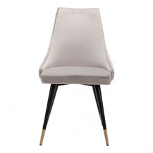 Load image into Gallery viewer, Chic Guest or Conference Chair in Gray Velvet (Set of 2)
