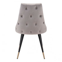 Load image into Gallery viewer, Chic Guest or Conference Chair in Gray Velvet (Set of 2)
