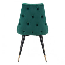 Load image into Gallery viewer, Chic Guest or Conference Chair in Green Velvet (Set of 2)
